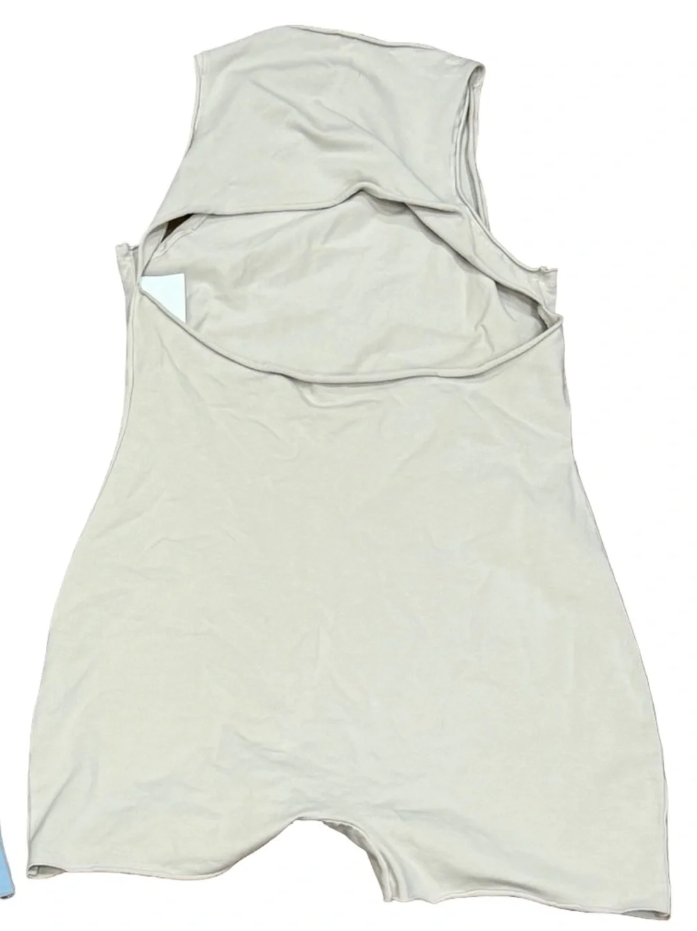 ✨ SKIMS Raw Edge Onesie Stone NWT Size L Neutral Minimal Lounge‎ Bodysuit